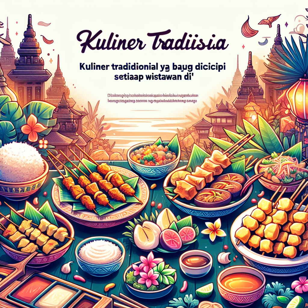 Kuliner Tradisional Indonesia yang Wajib Dicicipi Setiap Wisatawan di